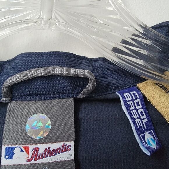 Milwaukee BREWERS Windbreaker Detachable Jacket Majestic Pullover 1/4 Zip XL - Picture 3 of 14